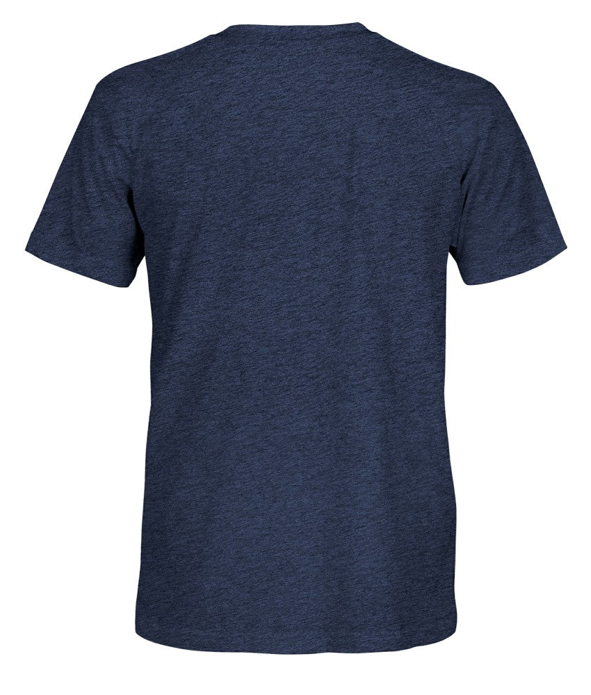 Tottenham Hotspur 1863FC Retro Monochrome Badge Vintage Tri-Blend T-Shirt Sale - Navy 
