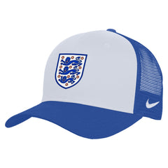 England National Team Unisex Rise Adjustable Trucker Hat for sale - White/Blue 