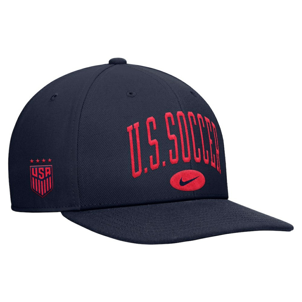 USWNT Unisex Pro Snapback Hat on sale - Navy 