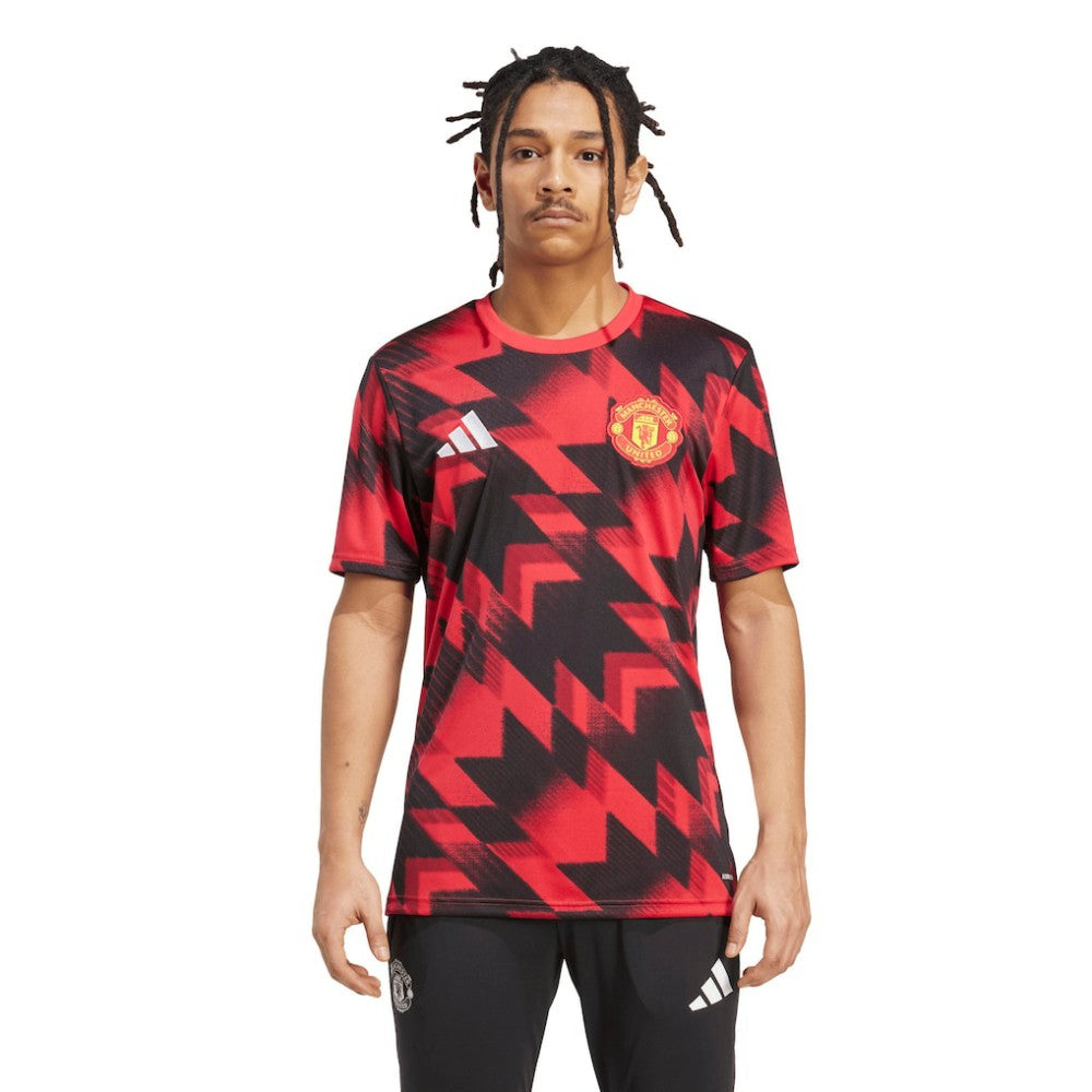 Manchester United 2025/26 AEROREADY Pre-Match Top Discount - Red 