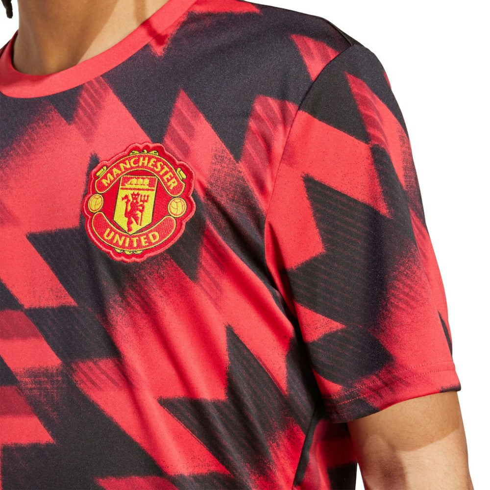 Manchester United 2025/26 AEROREADY Pre-Match Top Discount - Red 