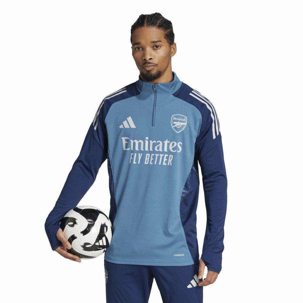 Arsenal 2025/26 AEROREADY Raglan Quarter-Zip Training Top on sale - Light Blue 