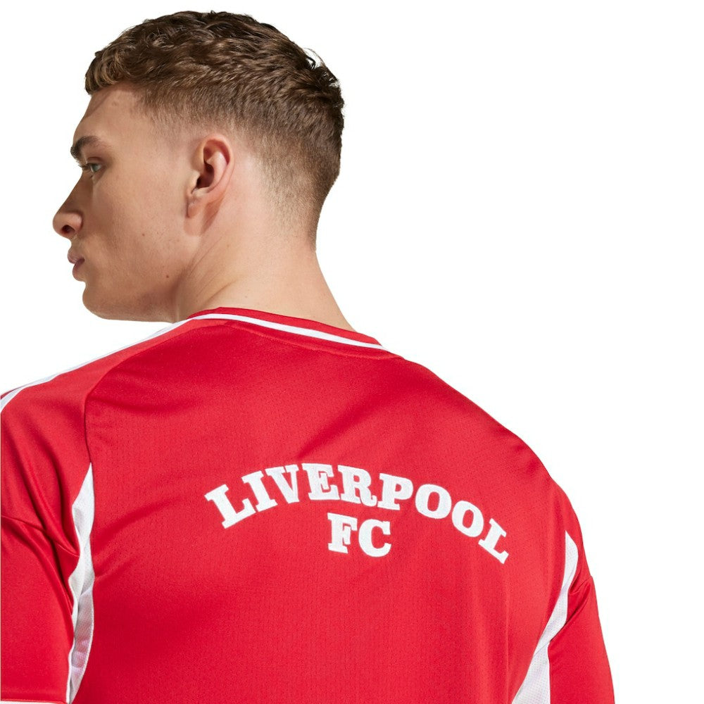 Liverpool Full-Button Baseball Jersey Discount - Red 