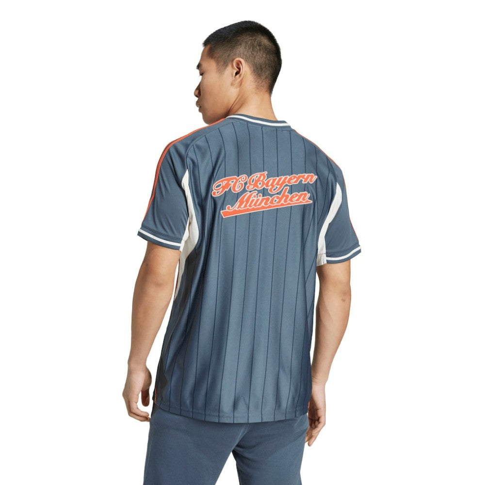 Bayern Munich US Pack Full-Button Baseball Jersey on sale - Gray 