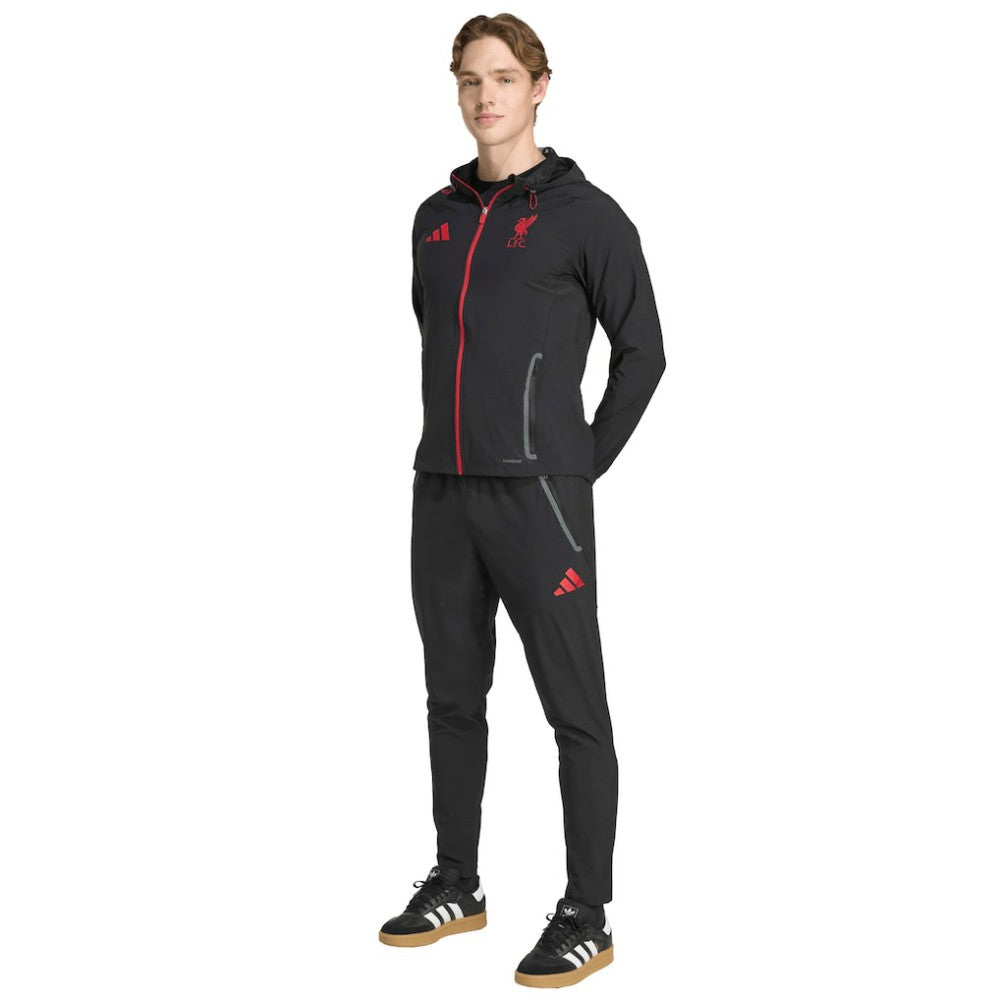 Liverpool 2025/26 Tiro Vis Tech Travel Pants Discount - Black 