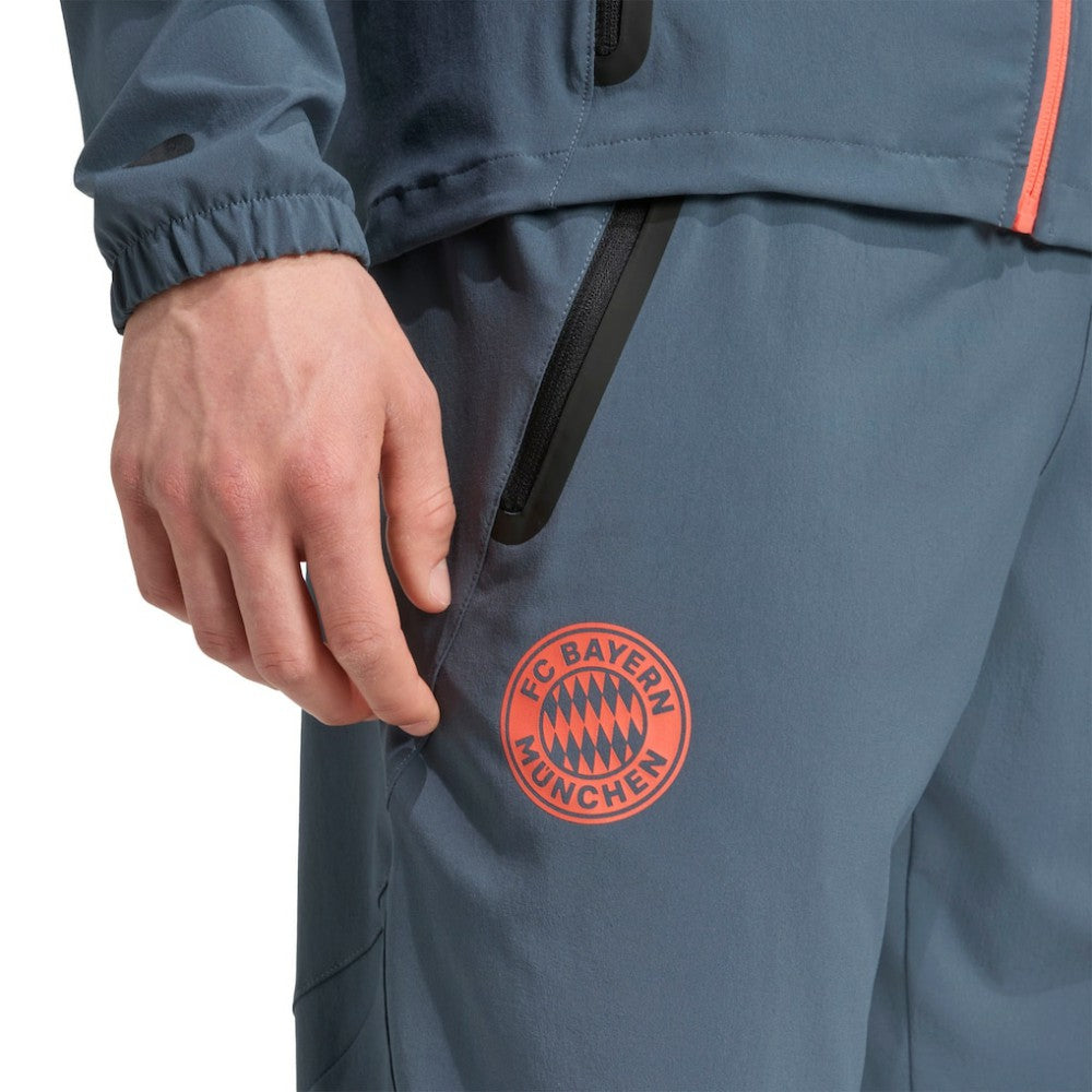 Bayern Munich 2025/26 Tiro Vis Tech AEROREADY Travel Pants on sale - Gray 