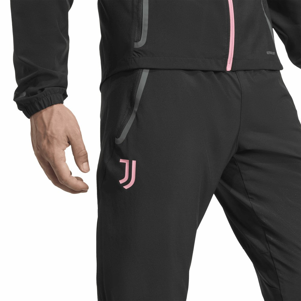 Juventus 2025/26 Tiro Vis Tech AEROREADY Travel Pants Discount - Black 