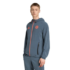 Bayern Munich 2025/26 Tiro Vis Tech Travel Jacket on sale - Gray 