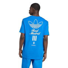 Real Madrid Terrace Icons Collection Graphic T-Shirt Discount - Blue 