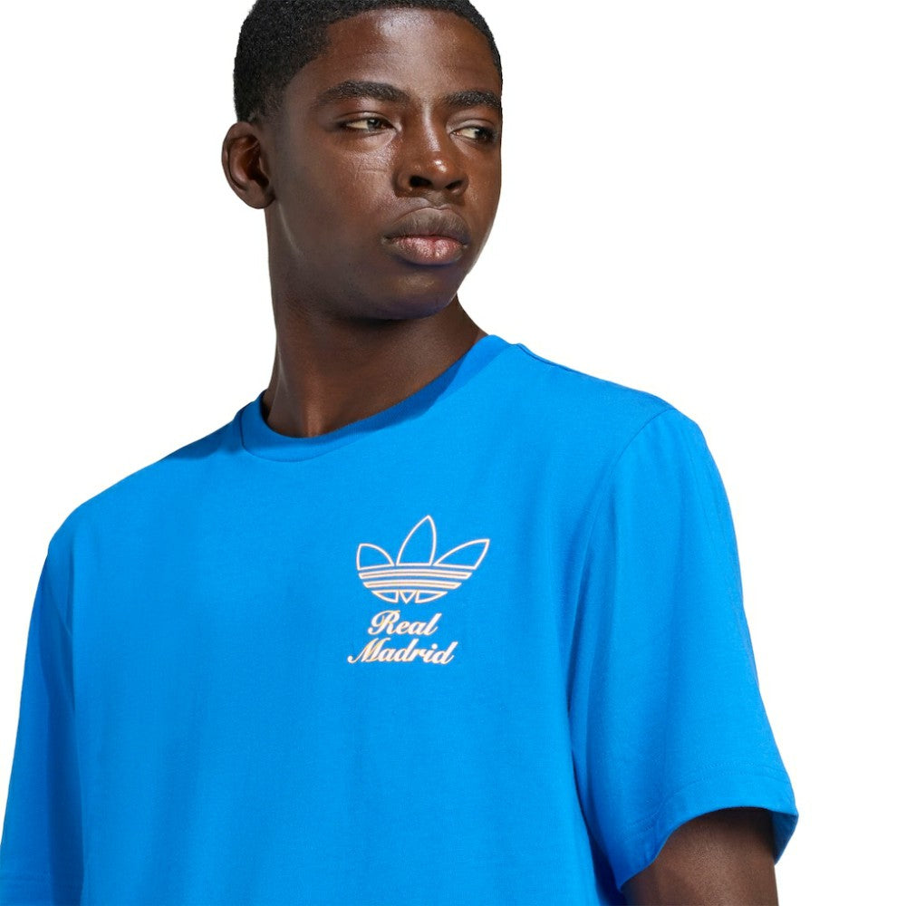 Real Madrid Terrace Icons Collection Graphic T-Shirt Discount - Blue 