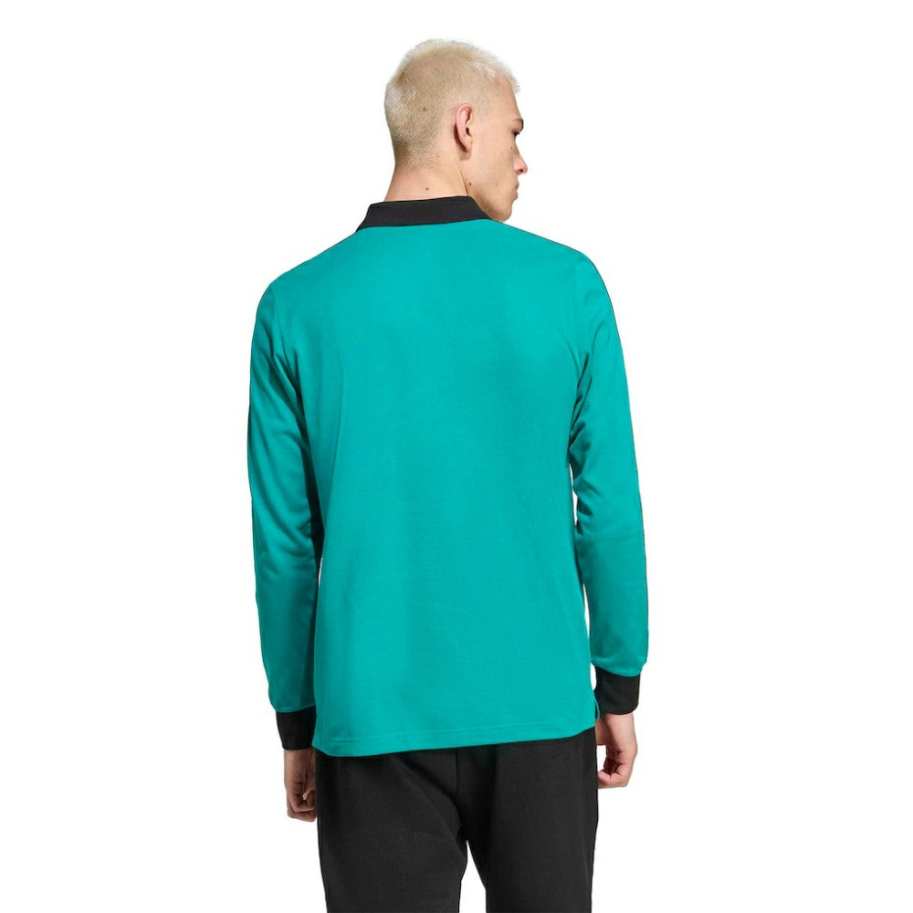 Liverpool Terrace Icons Long Sleeve Polo Discount - Green 