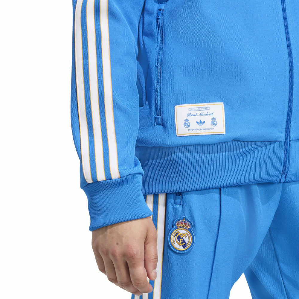 Real Madrid Terrace Icons Full-Zip Track Jacket Discount - Blue 