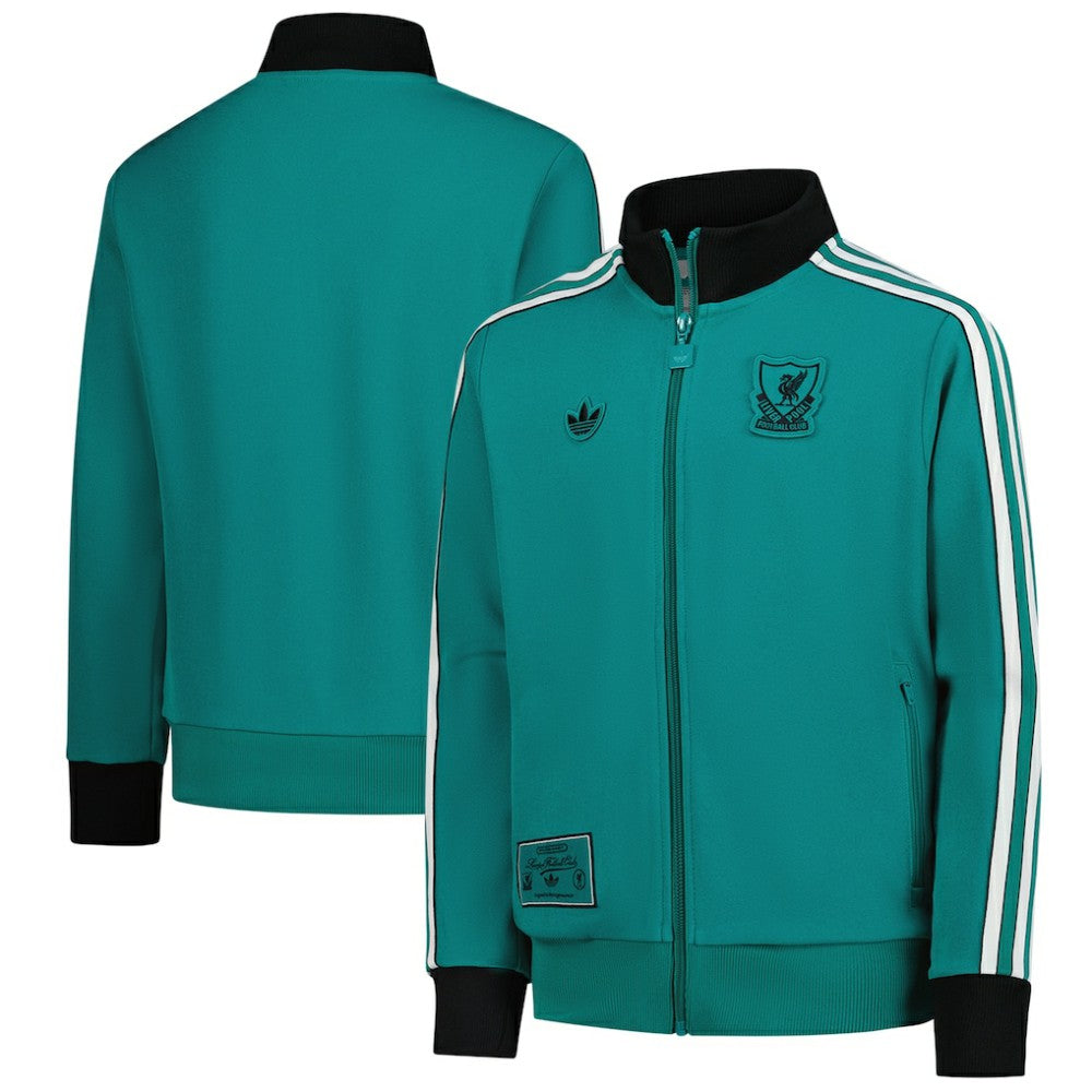 Liverpool Youth Terrace Icons Full-Zip Track Jacket Discount - Green 