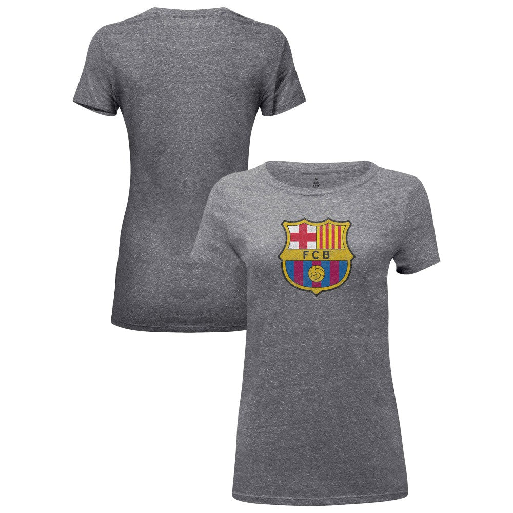 Barcelona 1863FC Women's Color Badge Tri-Blend T-Shirt on sale - Heather Gray 