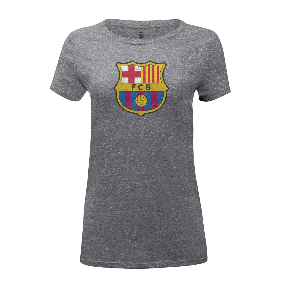 Barcelona 1863FC Women's Color Badge Tri-Blend T-Shirt on sale - Heather Gray 