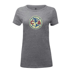 Club America 1863FC Women's Color Badge Tri-Blend T-Shirt Discount - Heather Gray 
