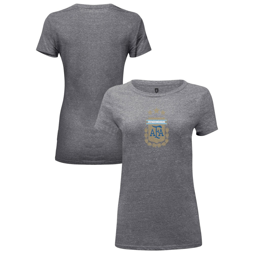Argentina National Team 1863FC Women's Color Badge Tri-Blend T-Shirt for sale - Heather Gray 