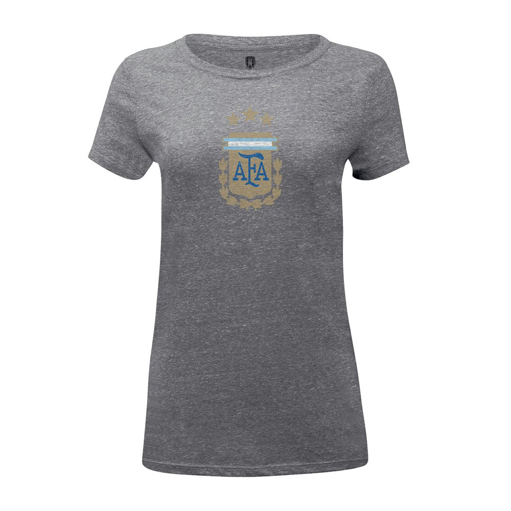 Argentina National Team 1863FC Women's Color Badge Tri-Blend T-Shirt for sale - Heather Gray 