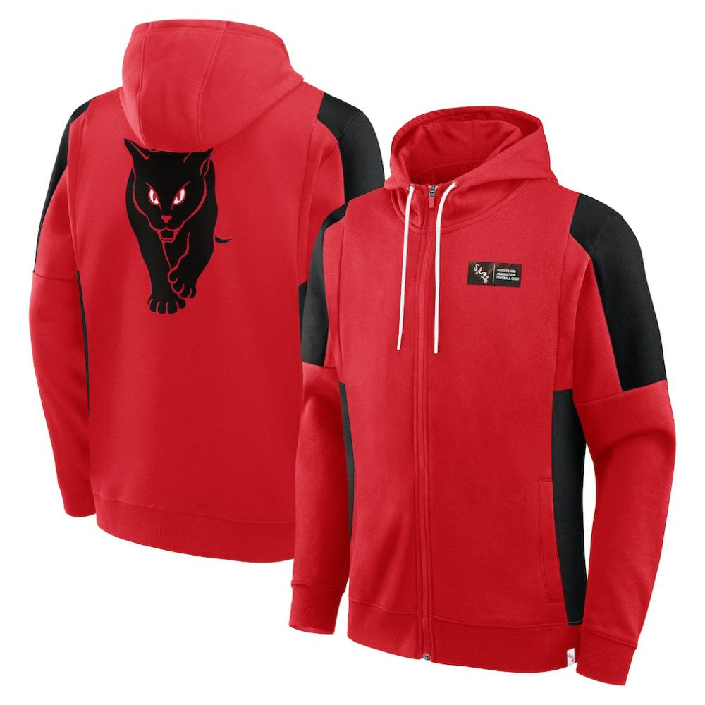 Sunderland Classic Full Zip Hoodie / Athletic Red / Mens 