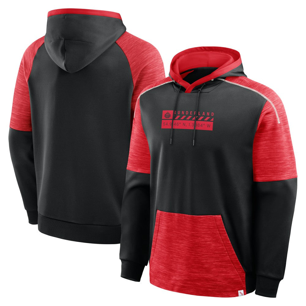 Sunderland Defender Overhead Hoodie / Black / Mens 