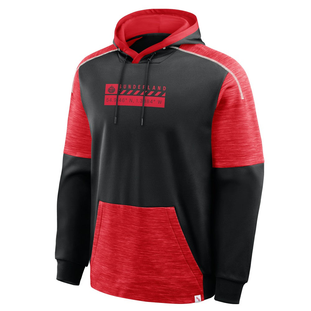 Sunderland Defender Overhead Hoodie / Black / Mens 