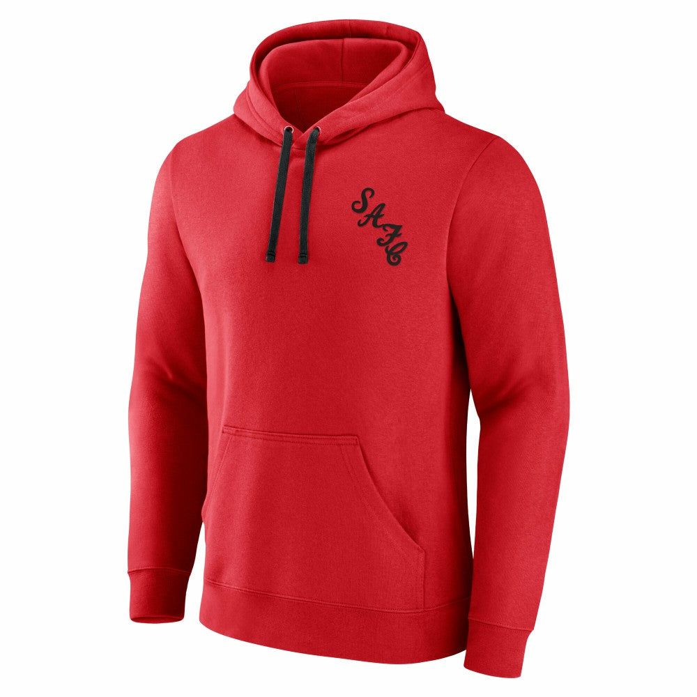 Sunderland Essentials Small Crest Overhead Hoodie / Athletic Red / Mens 