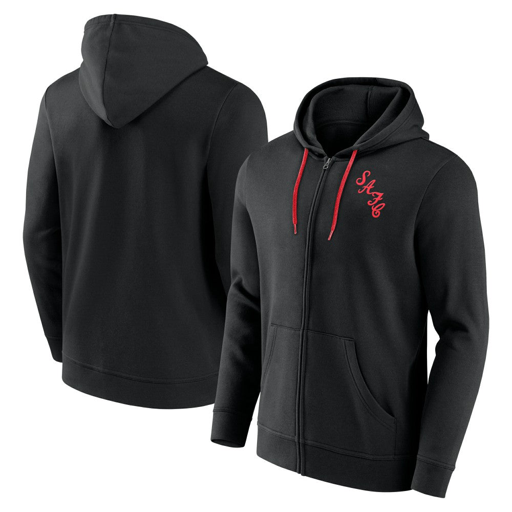Sunderland Essentials Small Crest Full Zip Hoodie / Black / Mens 