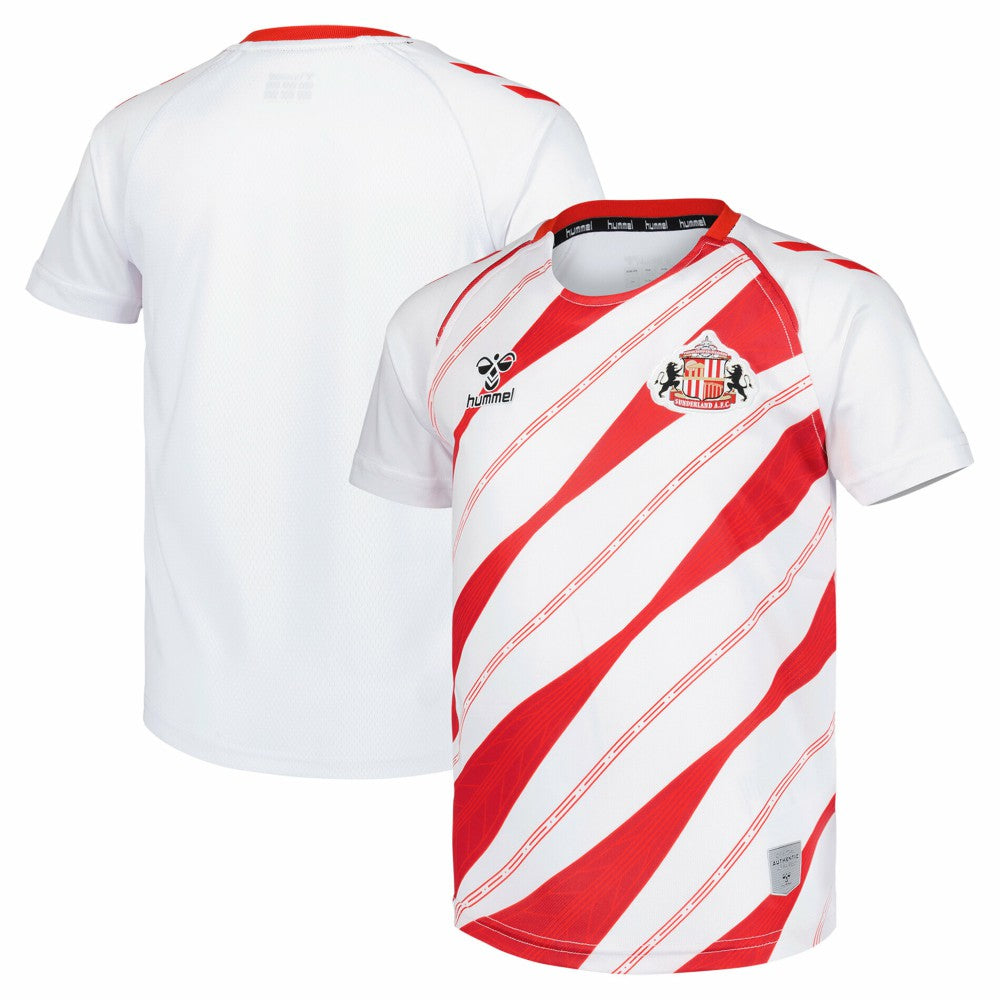 Sunderland Hummel Home Pre-Match Jersey / White / Kids 
