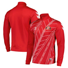 Sunderland Hummel Home Pre-Match Half Zip Sale - Red 