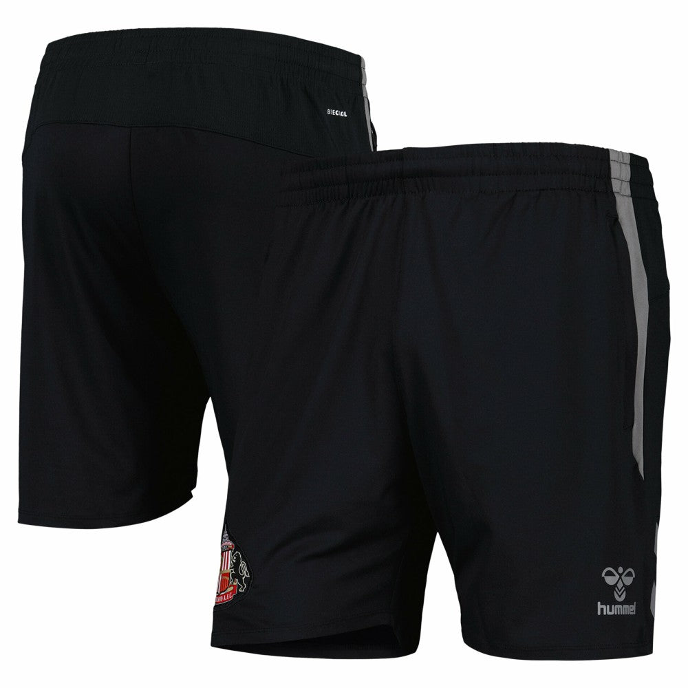 Sunderland Hummel Training Woven Shorts Sale - Black 