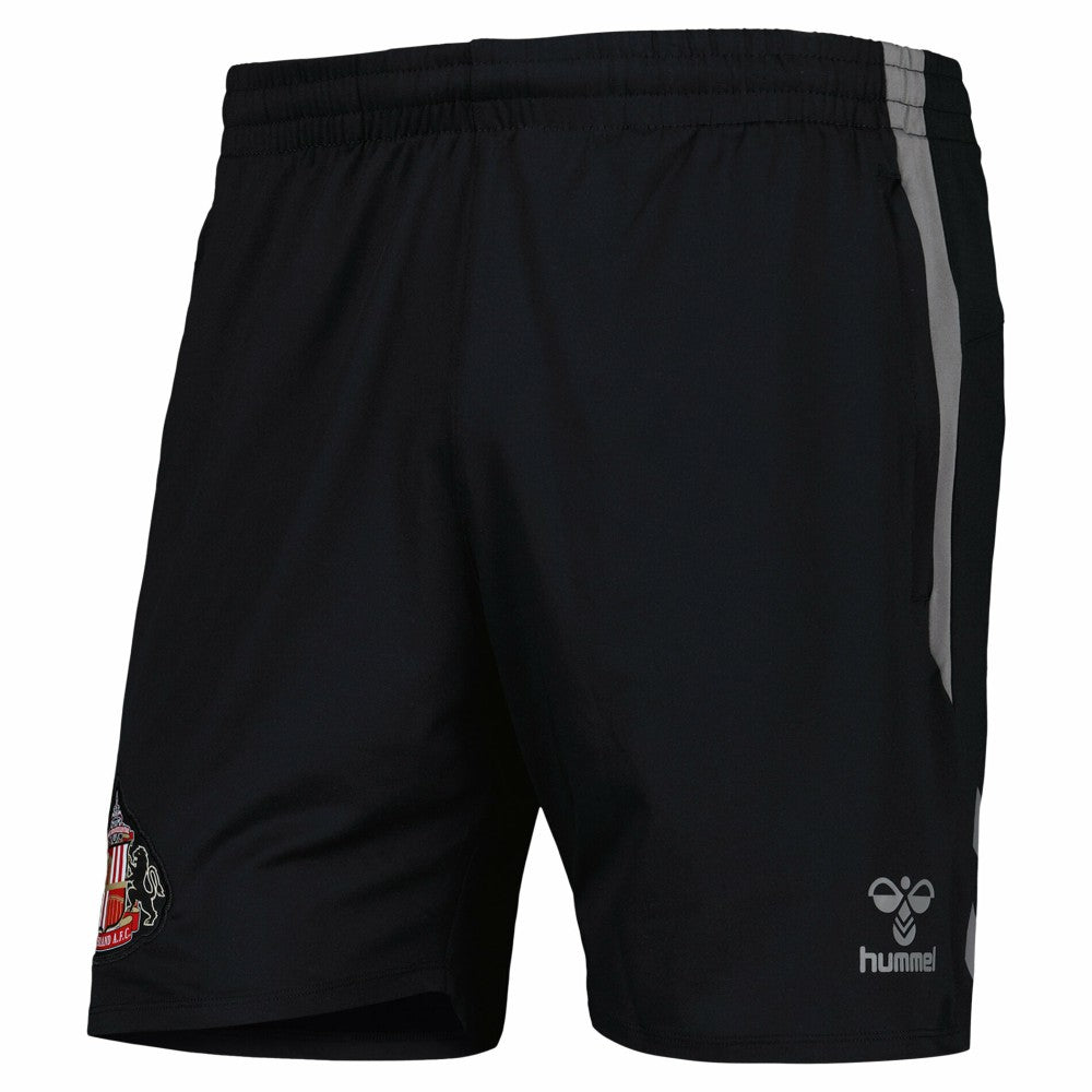 Sunderland Hummel Training Woven Shorts Sale - Black 