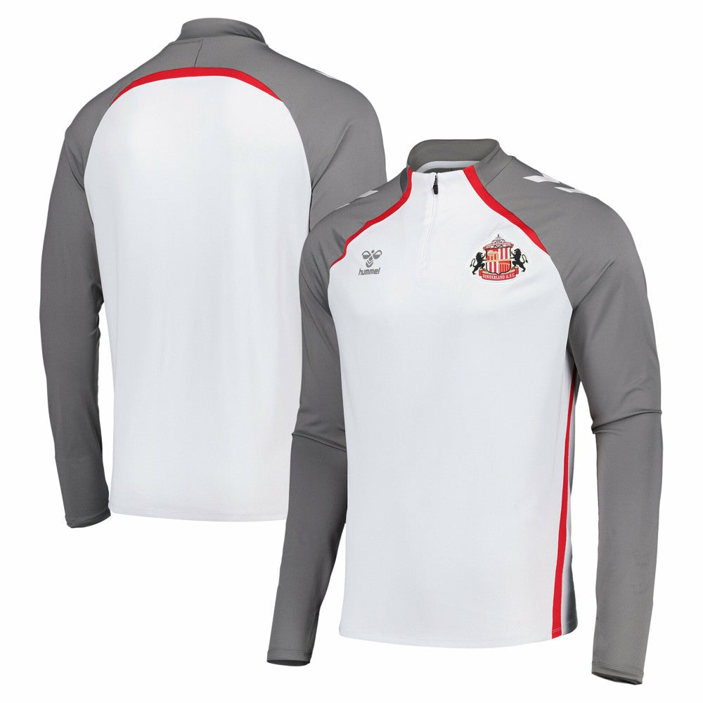 Sunderland Hummel Training Half Zip Sale - White 