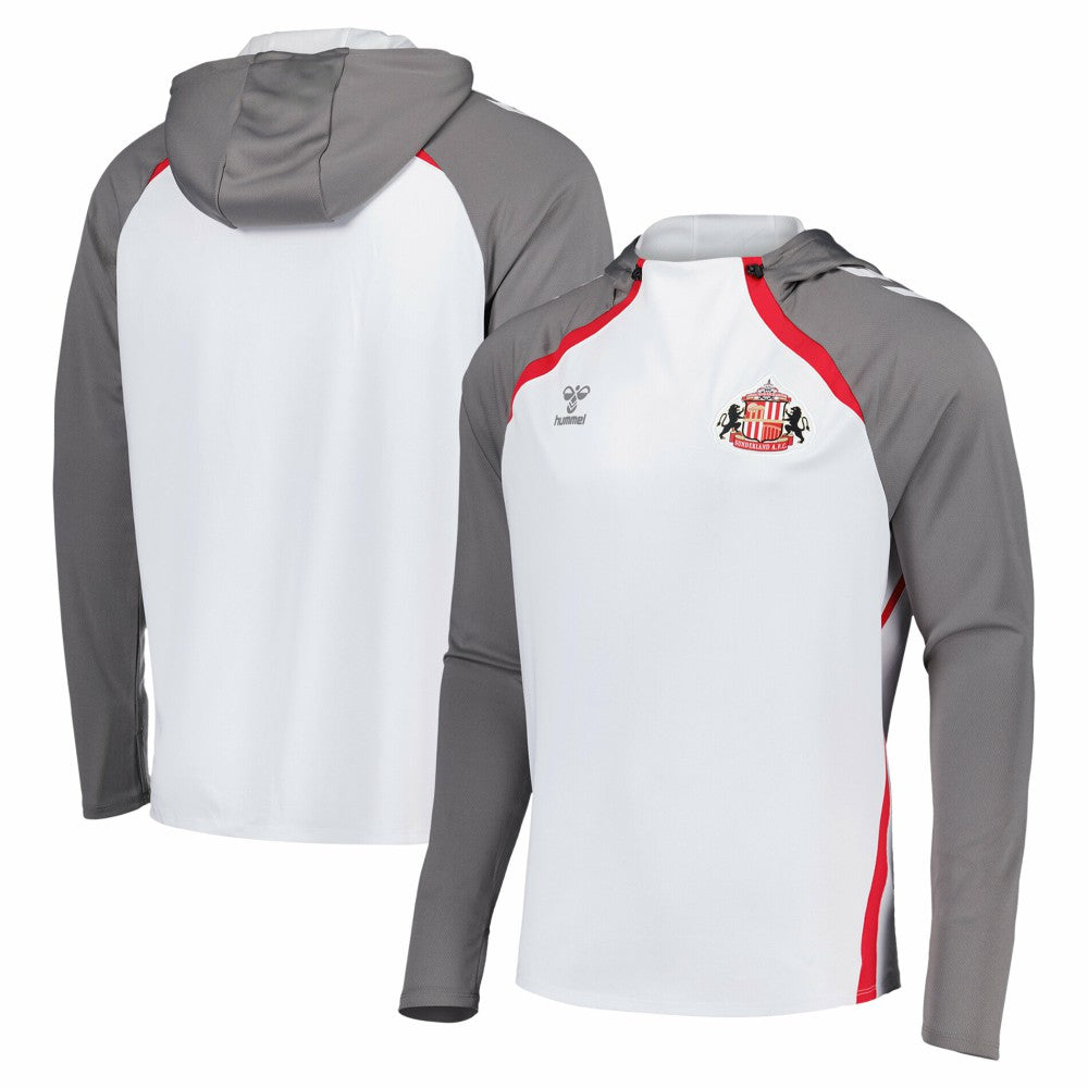 Sunderland Hummel Training Hoodie Sale - White 