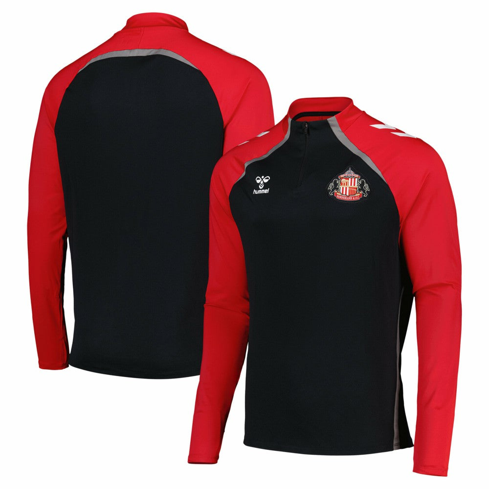 Sunderland Hummel Training Half Zip Sale - Black 