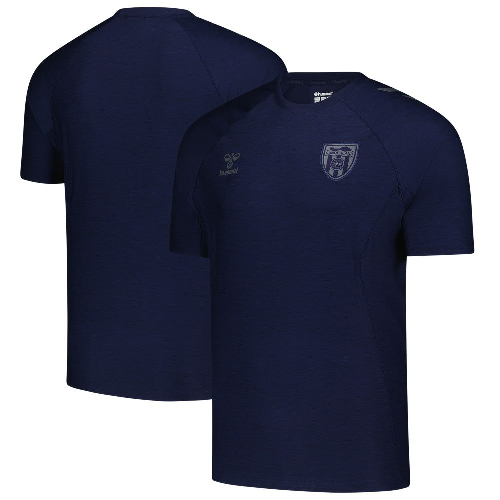 Sunderland Hummel Travel T-Shirt Sale - Navy 