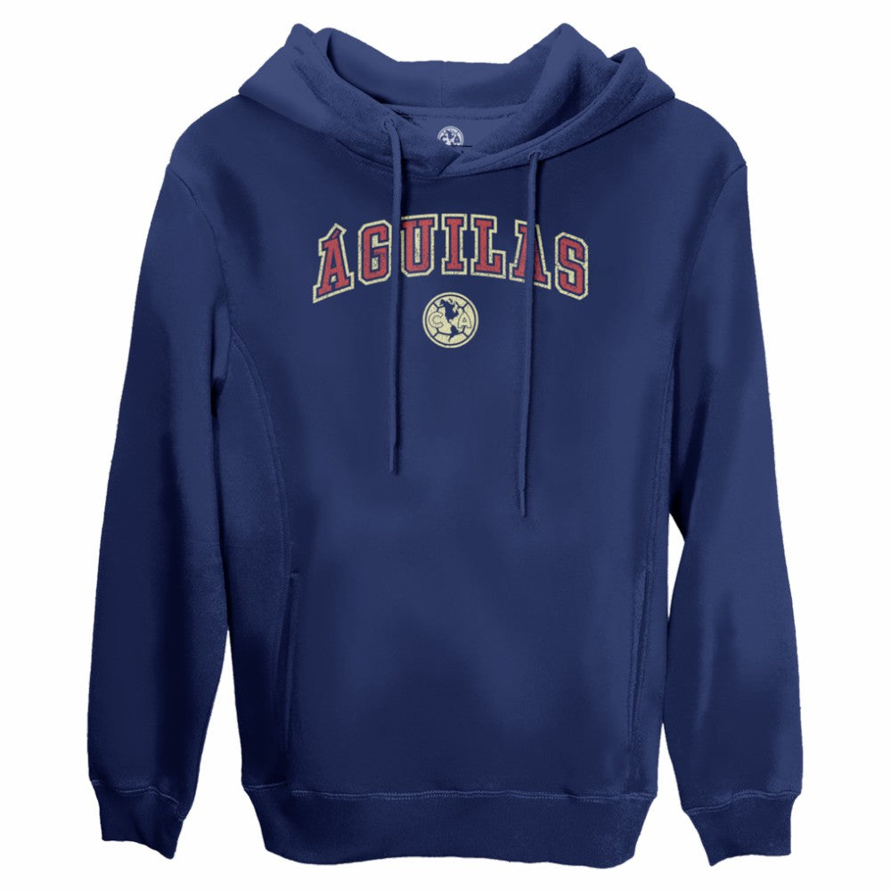 Club America 1863FC Athletic Wordmark Fleece Pullover Hoodie Discount - Navy 