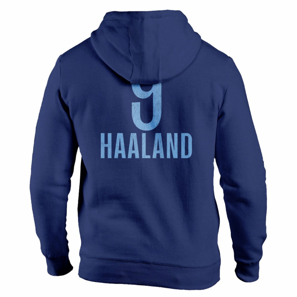Erling Haaland Manchester City 1863FC Player Fleece Pullover Hoodie Discount - Navy 