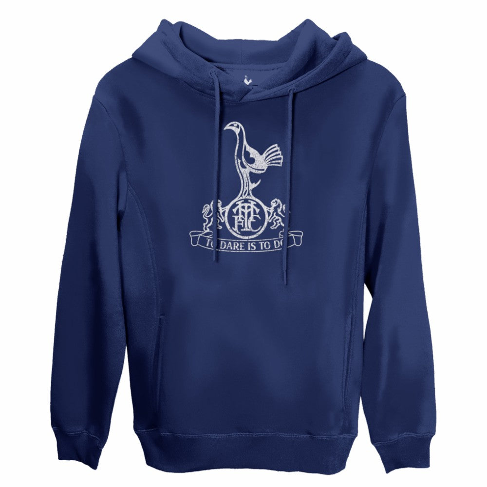 Tottenham Hotspur 1863FC Mono Badge Fleece Pullover Hoodie Sale - Navy 