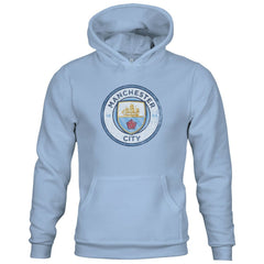 Manchester City 1863FC Youth Color Badge Fleece Pullover Hoodie Discount - Sky Blue 