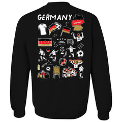 Germany National Team Vive La Fete Women's Impressions Artwork Pullover Sweatshirt  for sale - Black 