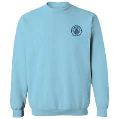 Manchester City Vive La Fete Women's Impressions Artwork Pullover Sweatshirt  Discount - Sky Blue 