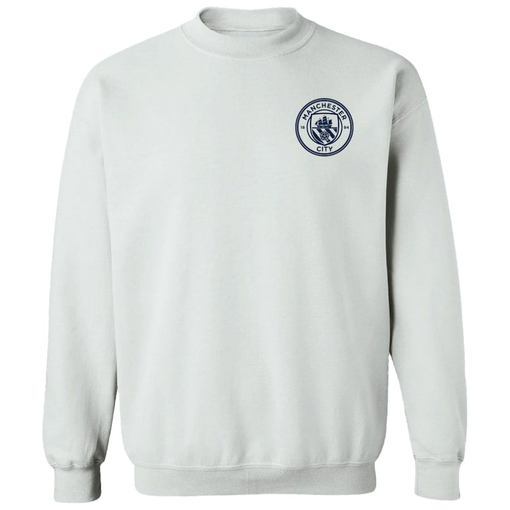 Manchester City Vive La Fete Women's Impressions Artwork Pullover Sweatshirt  Discount - White 