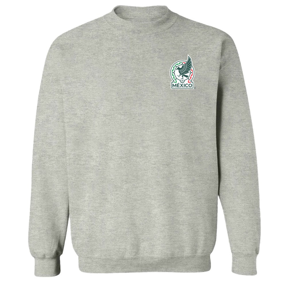 Mexico National Team Vive La Fete Women's Impressions Artwork Pullover Sweatshirt  for sale - Gray 