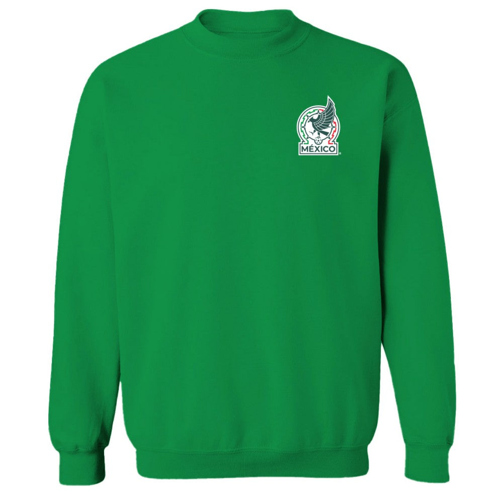 Mexico National Team Vive La Fete Women's Impressions Artwork Pullover Sweatshirt  for sale - Green 