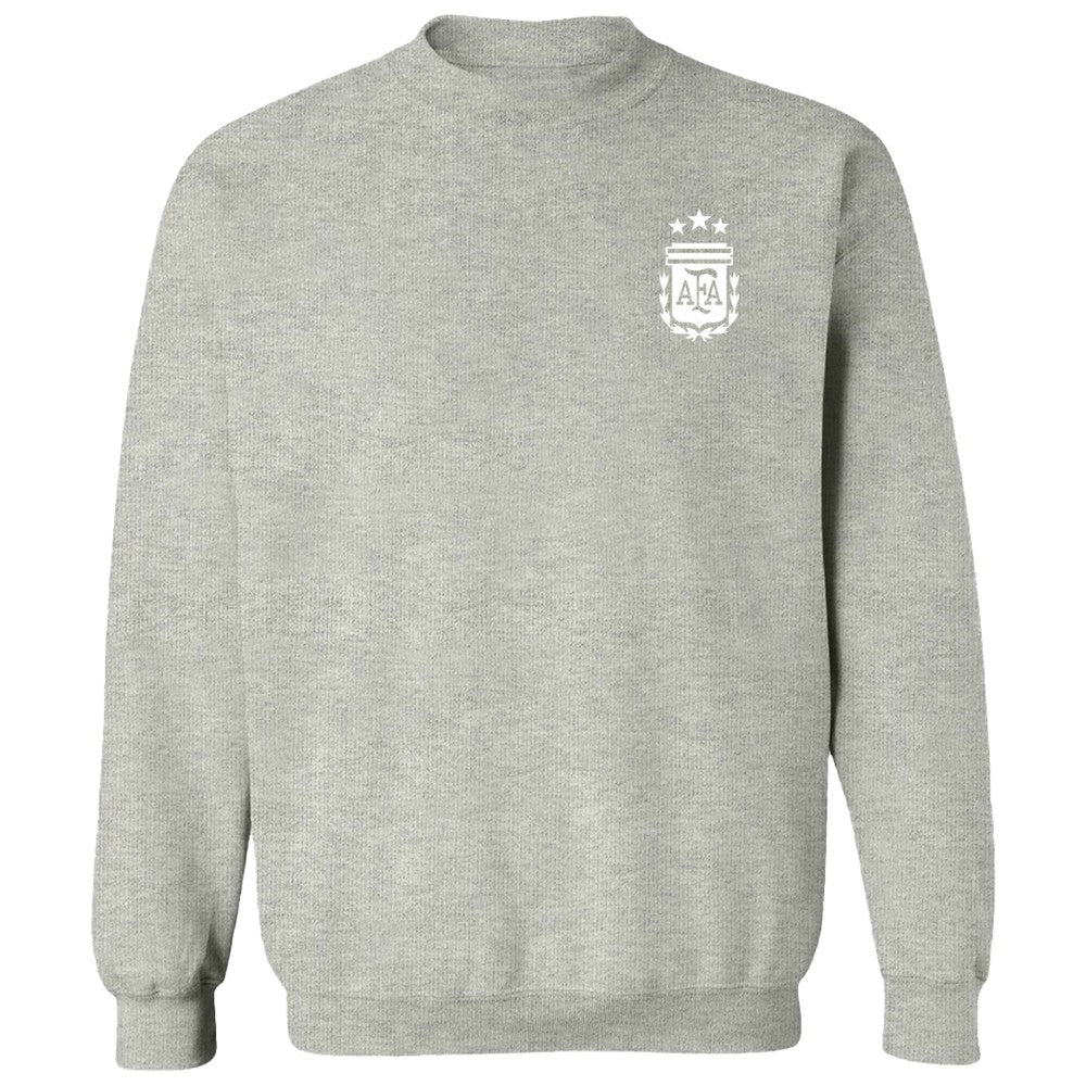 Argentina National Team Vive La Fete Women's Impressions Artwork Pullover Sweatshirt  for sale - Gray 
