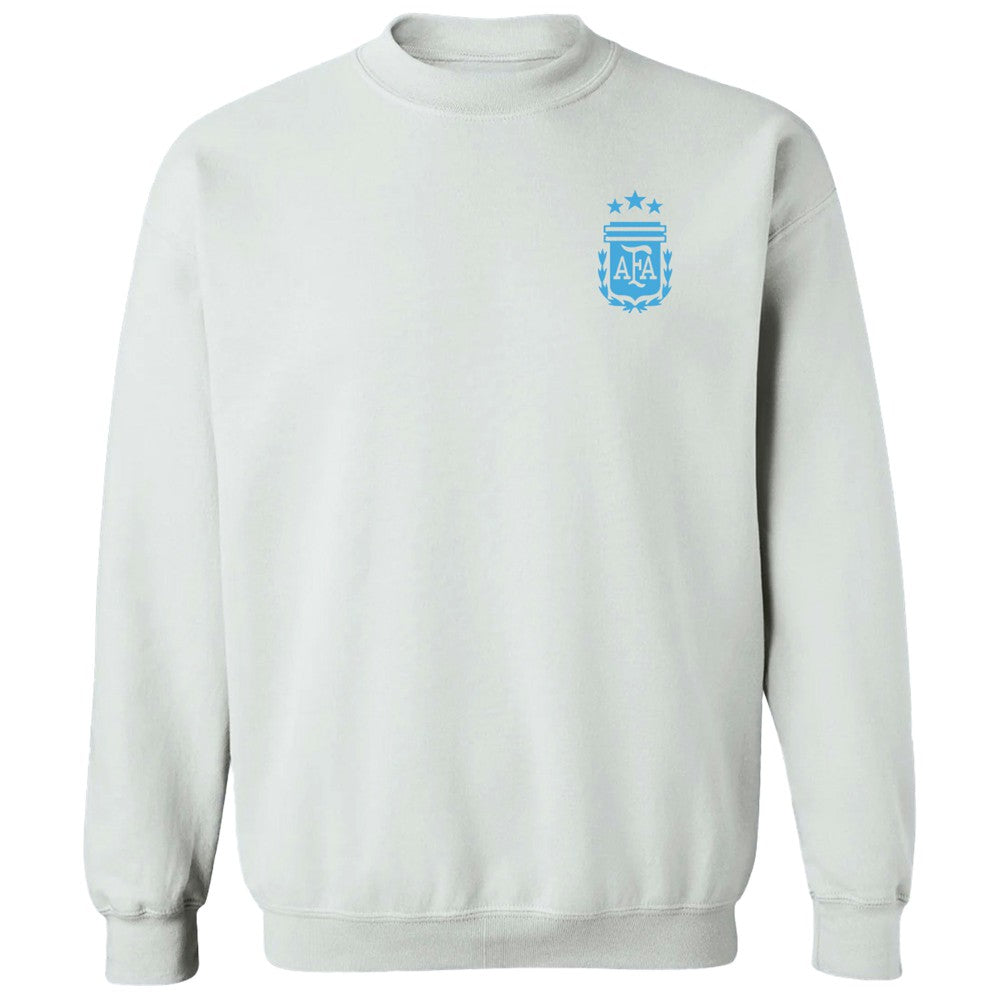 Argentina National Team Vive La Fete Women's Impressions Artwork Pullover Sweatshirt  for sale - White 