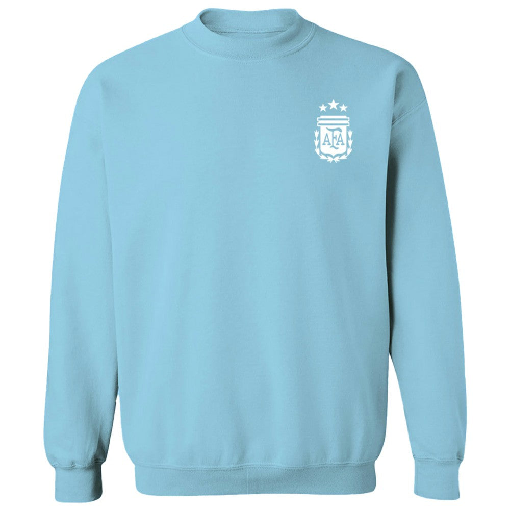 Argentina National Team Vive La Fete Women's Impressions Artwork Pullover Sweatshirt  for sale - Light Blue 