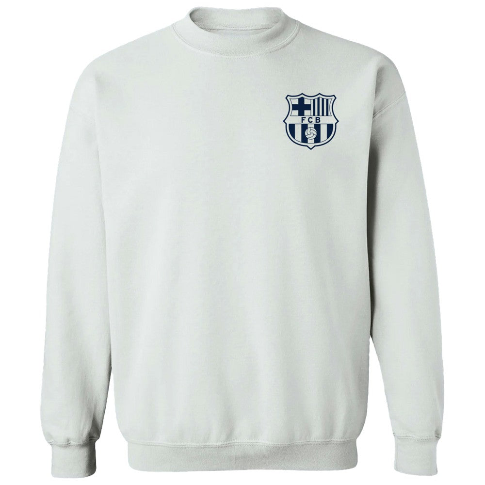 Barcelona Vive La Fete Women's Impressions Artwork Pullover Sweatshirt  on sale - White 