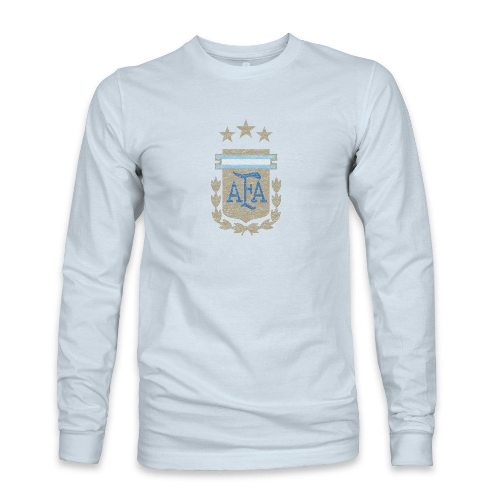 Argentina National Team 1863FC Color Badge Long Sleeve T-Shirt for sale - Light Blue 