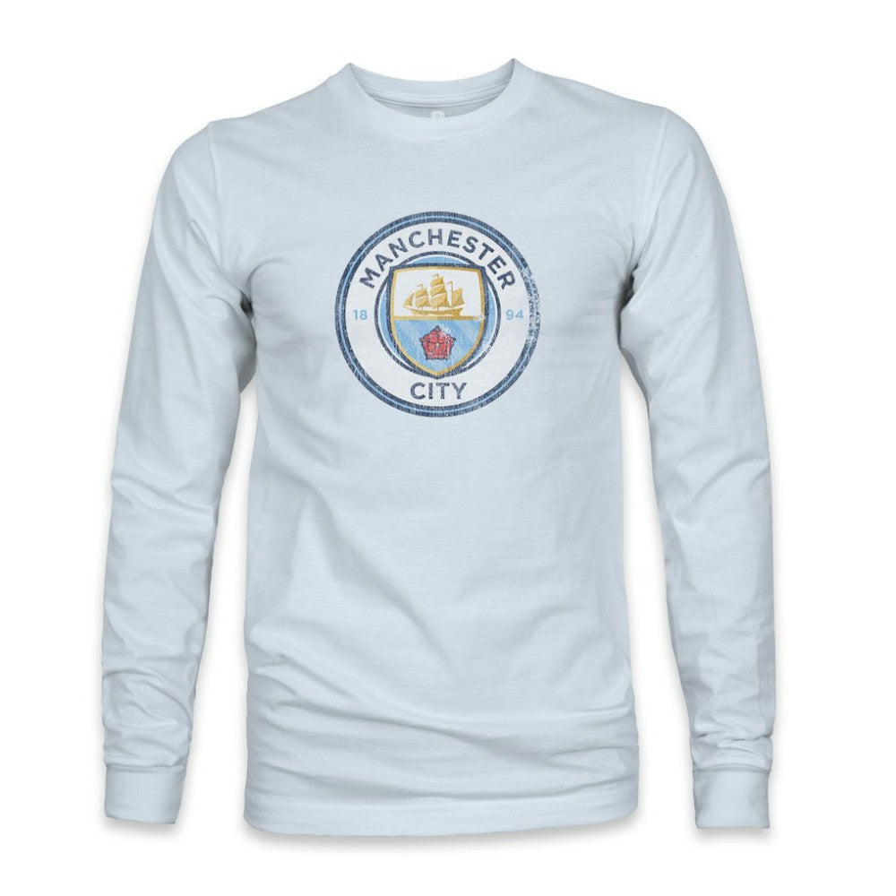 Manchester City 1863FC Color Badge Long Sleeve T-Shirt Discount - Light Blue 